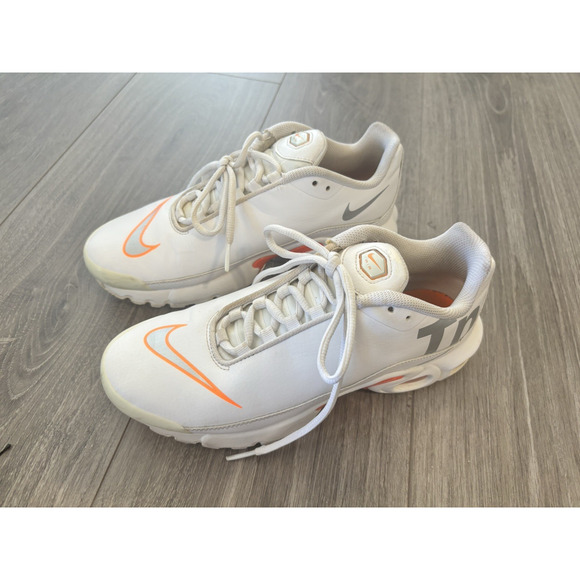Nike Air Max Plus TN Ultra GS White Orange Size 6Y Women’s 7.5 Sneakers - Picture 2 of 10
